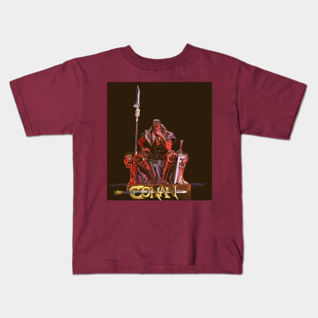 King Conan Kids T-Shirt by Art Of Lunatik